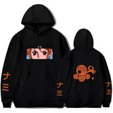 One Piece Hoodie Damen Schwarz