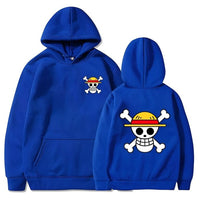 One Piece Kapuzenpullover Blau