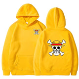 One Piece Kapuzenpullover Gelb