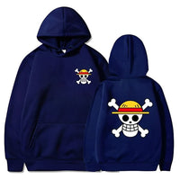One Piece Kapuzenpullover Marineblau