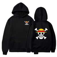 One Piece Kapuzenpullover Schwarz