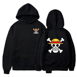One Piece Kapuzenpullover Schwarz
