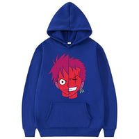 One Piece Pulli Blau