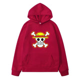 One Piece Pullover Rot