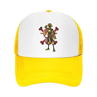 One Piece Ruffy Gold Cap Gelb