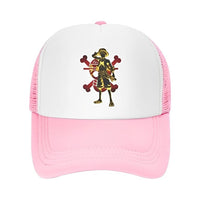 One Piece Ruffy Gold Cap Rosa