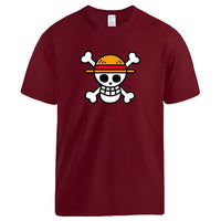 One Piece Shirt Dunkelrot