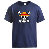 One Piece Shirt Marineblau