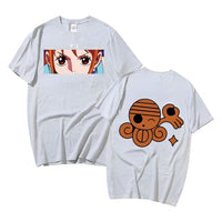 One Piece T Shirt Damen Grau