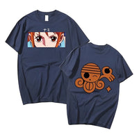 One Piece T Shirt Damen Marineblau