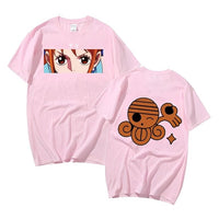 One Piece T Shirt Damen Rosa