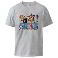 One Piece T Shirt Herren Grau