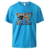 One Piece T Shirt Herren Hellblau