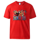 One Piece T Shirt Herren Rot