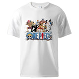 One Piece T Shirt Herren Weiß
