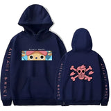 Pirat Chopper Hoodie Marineblau
