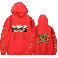 Pirat Lysop Hoodie Rot