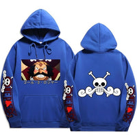 Pirat Roger Hoodie Blau