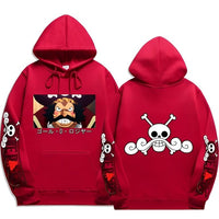 Pirat Roger Hoodie Rot