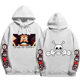 Pirat Roger Hoodie Weiß