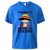 Protect My Nakama T-Shirt Blau