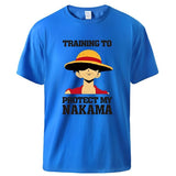 Protect My Nakama T-Shirt Blau
