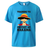 Protect My Nakama T-Shirt Hellblau