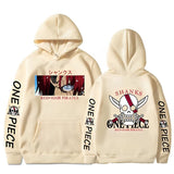 Red Hair Pirates Hoodie Beige