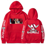 Red Hair Pirates Hoodie Rot