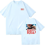 Red Movie T-Shirt Blau