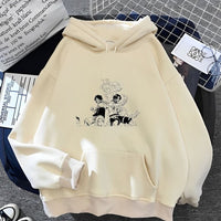Ruffy Ace Hoodie Beige