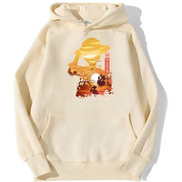 Ruffy Art Hoodie Beige