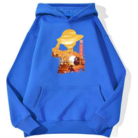 Ruffy Art Hoodie Blau