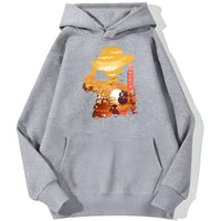 Ruffy Art Hoodie Grau