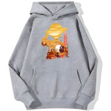 Ruffy Art Hoodie Grau