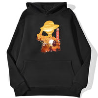 Ruffy Art Hoodie Schwarz