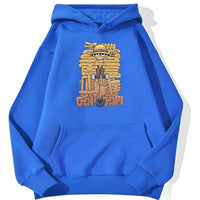 Ruffy Cartoon Hoodie Blau
