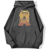 Ruffy Cartoon Hoodie Dunkelgrau