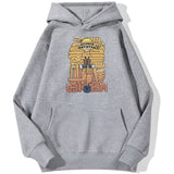Ruffy Cartoon Hoodie Grau