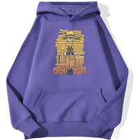Ruffy Cartoon Hoodie Lila