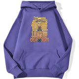 Ruffy Cartoon Hoodie Lila