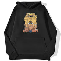 Ruffy Cartoon Hoodie Schwarz
