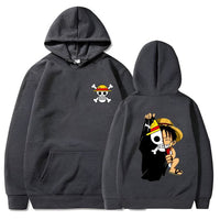 Ruffy Flag Hoodie Dunkelgrau