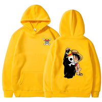 Ruffy Flag Hoodie Gelb