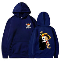 Ruffy Flag Hoodie Marineblau