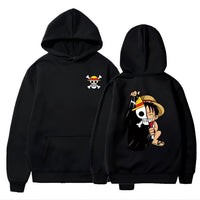 Ruffy Flag Hoodie Schwarz