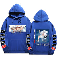 Ruffy Gear 5 Hoodie Blau