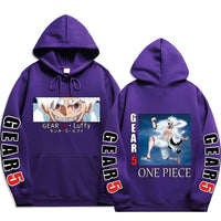 Ruffy Gear 5 Hoodie Lila
