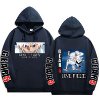 Ruffy Gear 5 Hoodie Marineblau