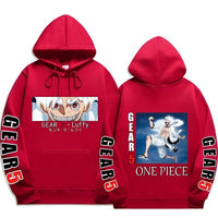 Ruffy Gear 5 Hoodie Rot